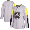 2018 NHL All-Star Metro Division Blank Adidas Grijs Authentic Shirt - Mannen